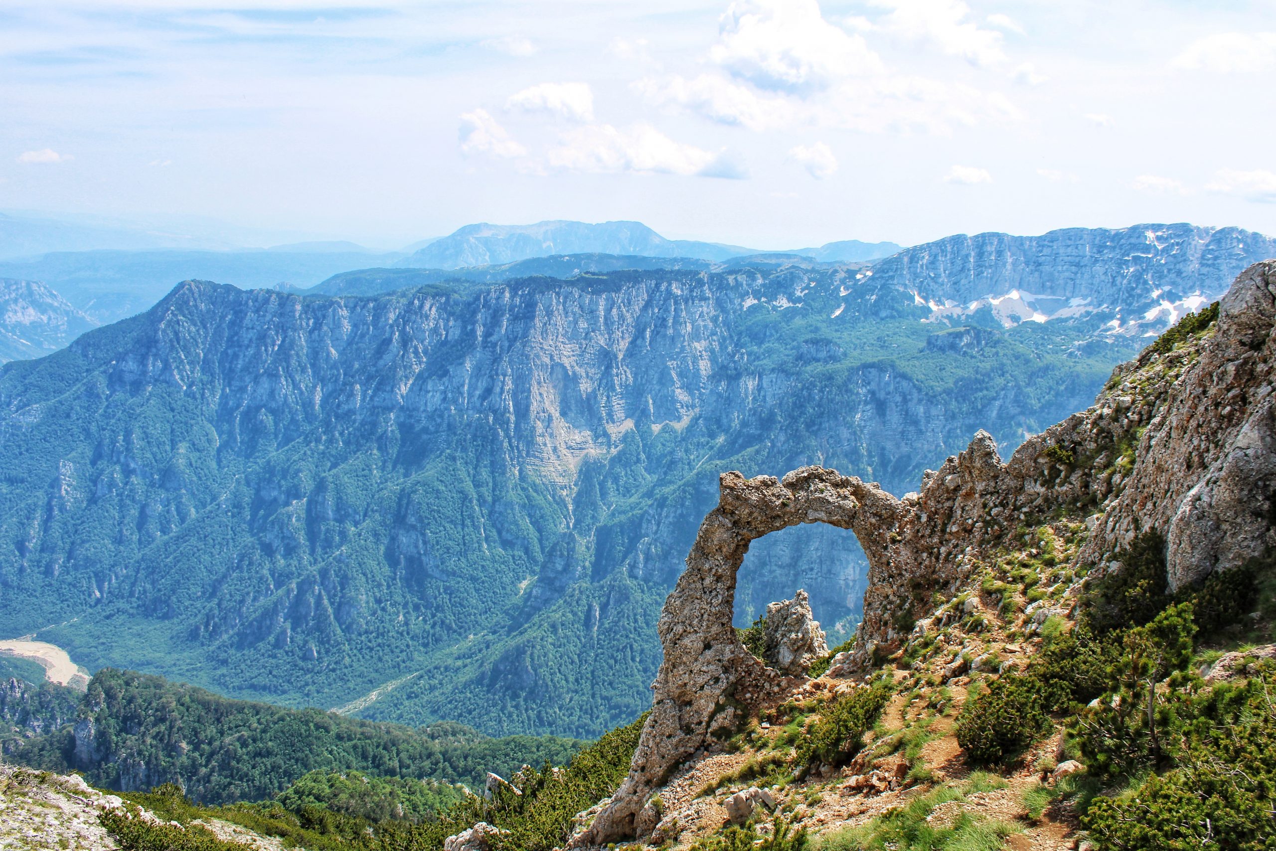 A horizontal view of the top nature in Blidinje Nature Park Strizevo Bosnia and Herzegovina