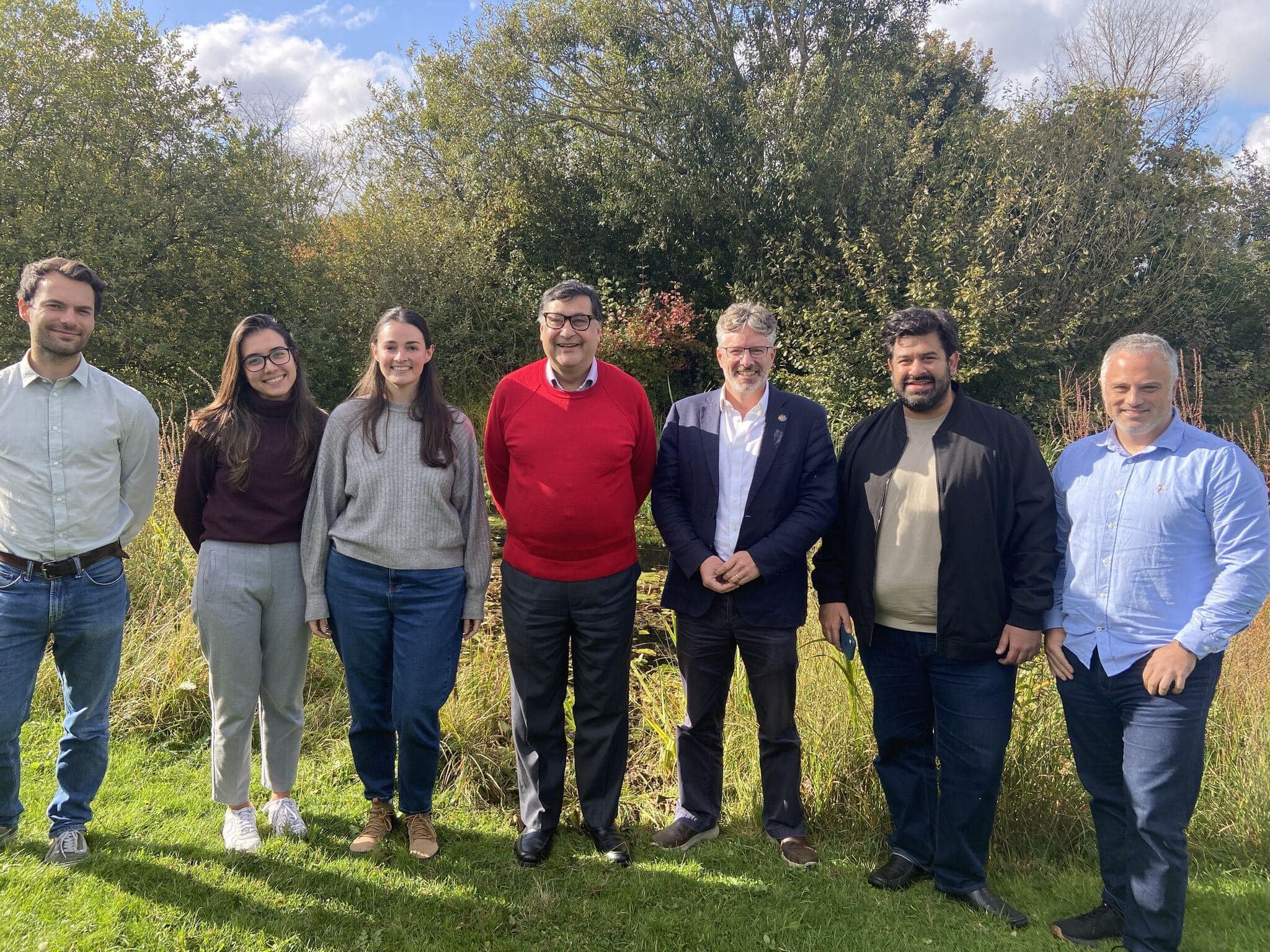 Professor Adil Najam with UNEP-WCMC staff members