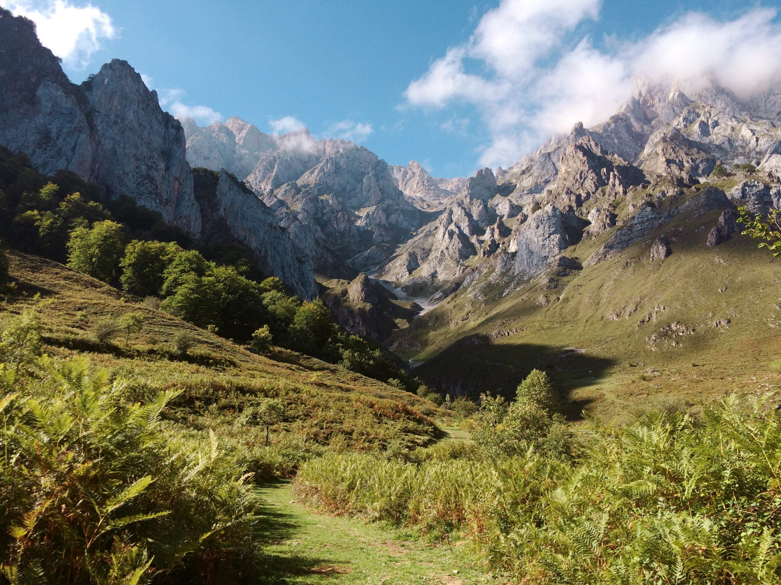 A mountain valley
