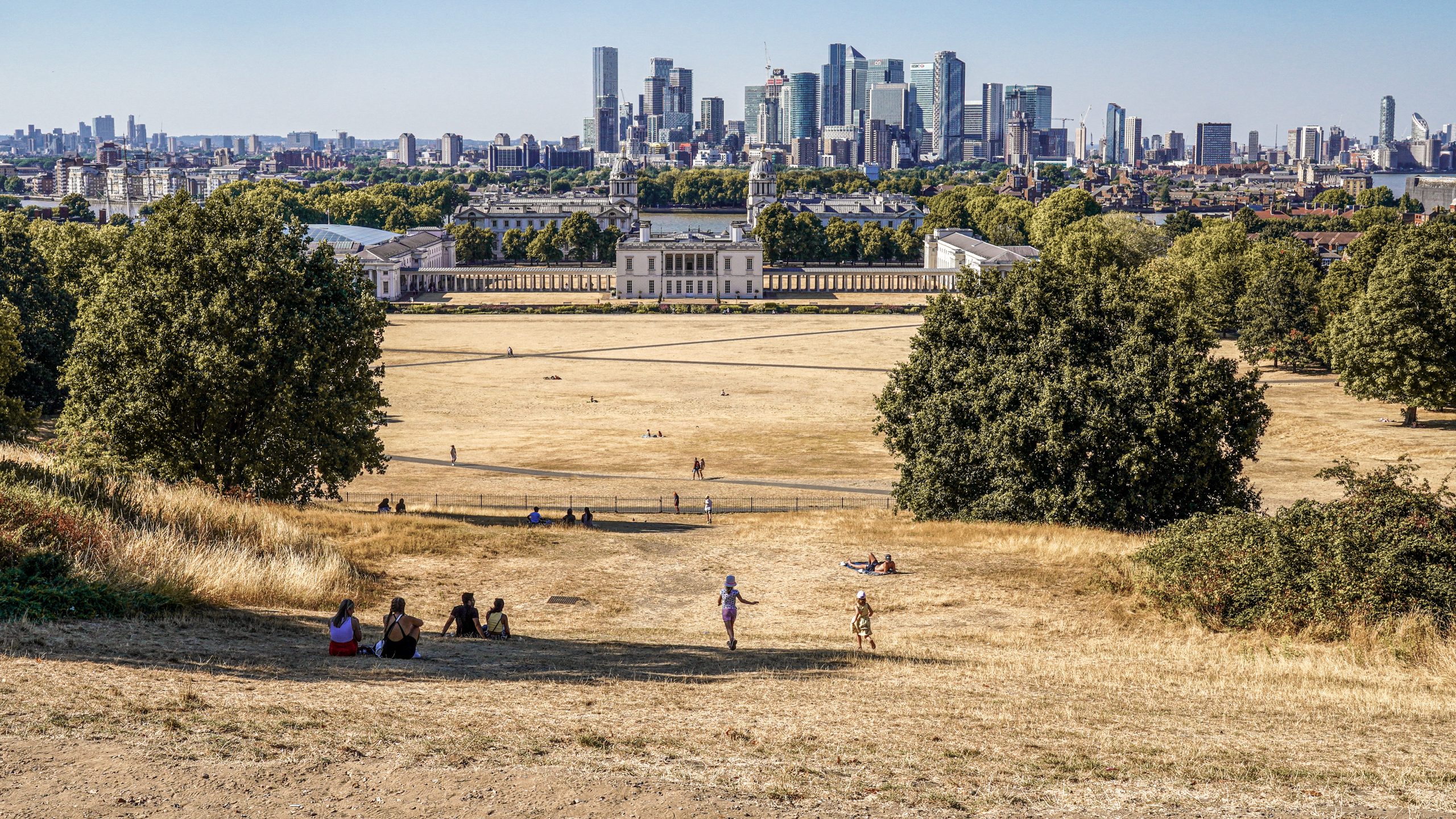View of the City of London from Greenwich during a heatwave, Alisdare Hickson